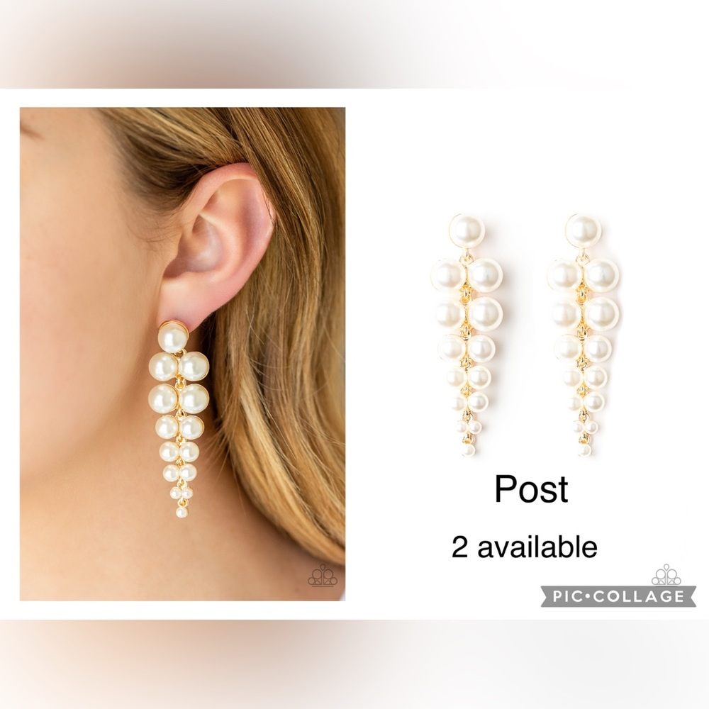 Paparazzi Totally Tribeca Gold Post Earrings